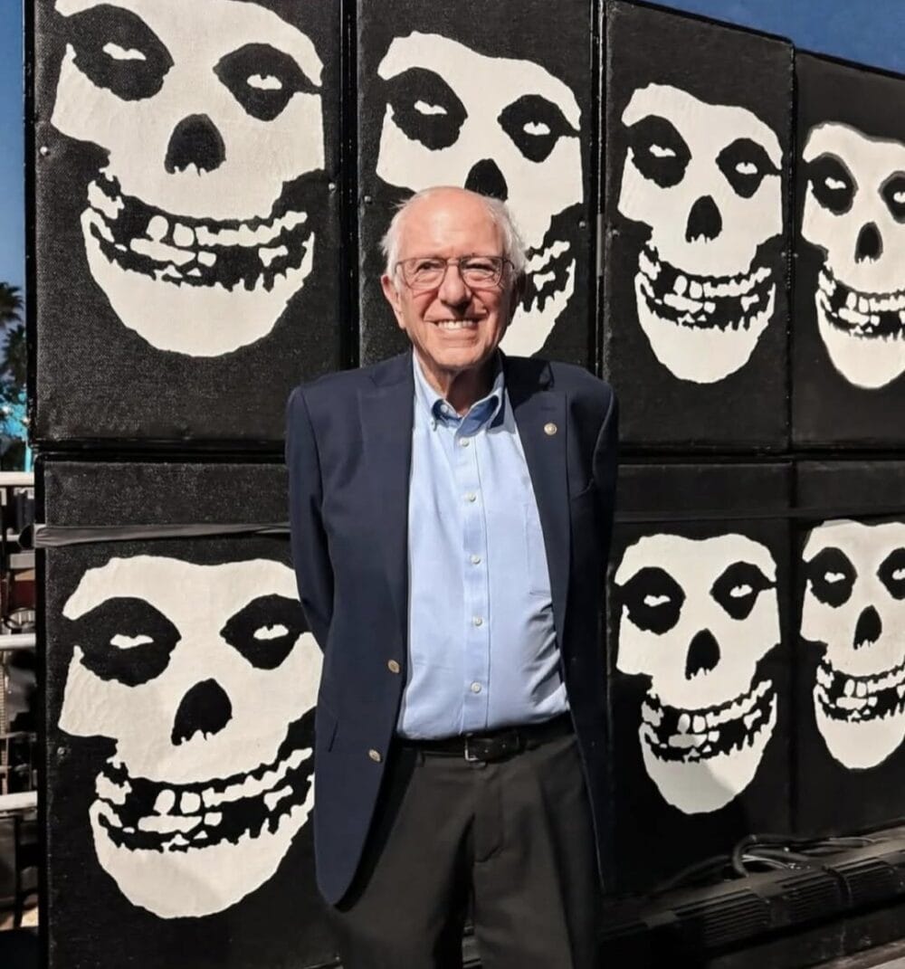 Bernie Sanders introduced Clairo at Coachella and his own rally had Neil Young, Jeff Rosenstock, and more