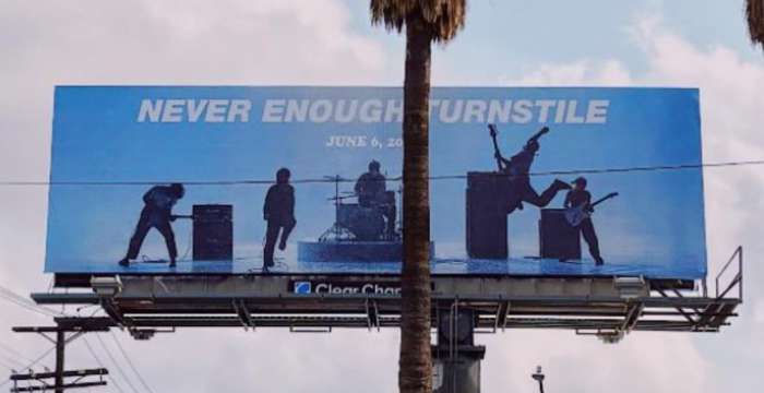 Turnstile tease something new with 'Never Enough' billboard