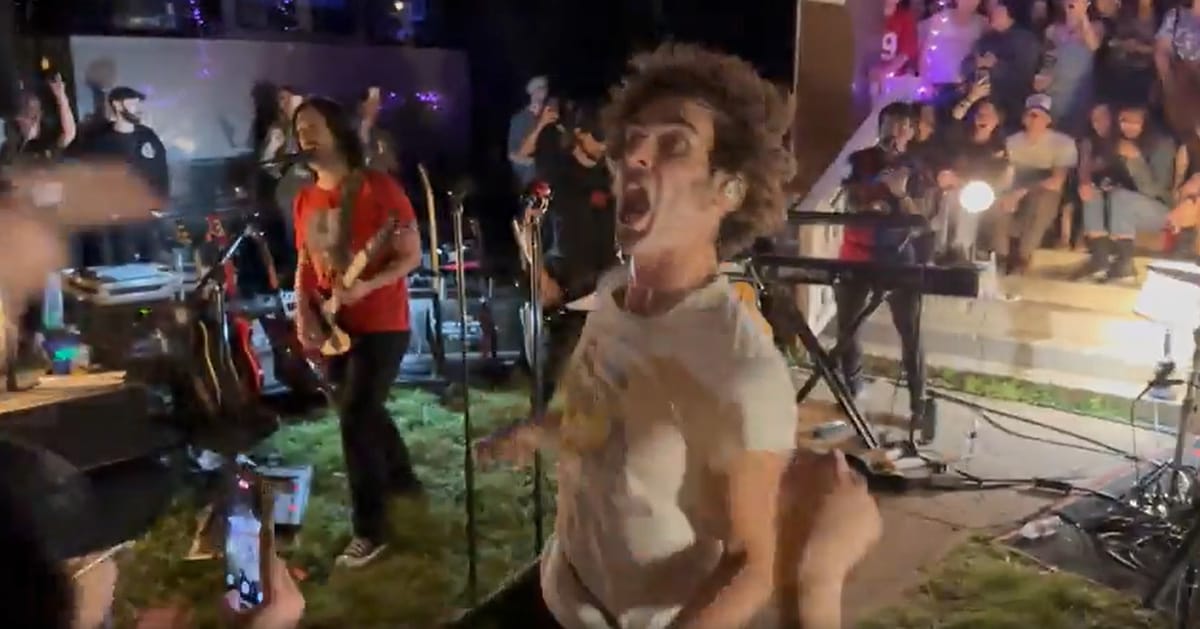 All-American Rejects throw wild house party show, police shut it down mid-set