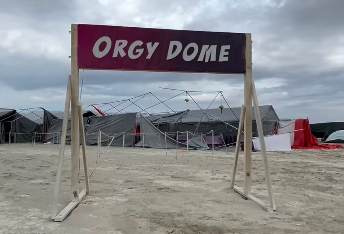 Dust storm destroys Burning Man's Orgy Dome