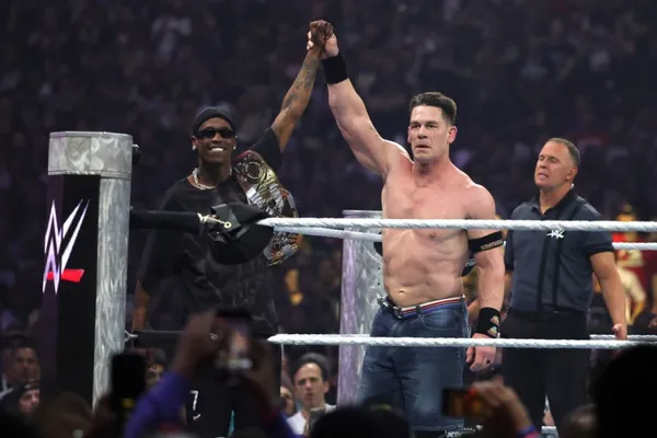 Travis Scott steps in the ring, helps John Cena in WWE WrestleMania 41 main event